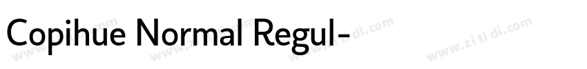 Copihue Normal Regul字体转换